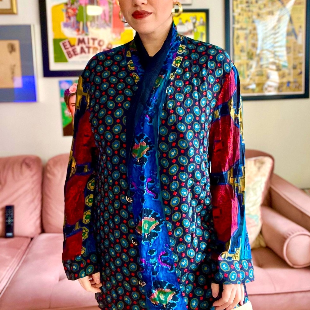 Vintage Carol Little Colorful Duster